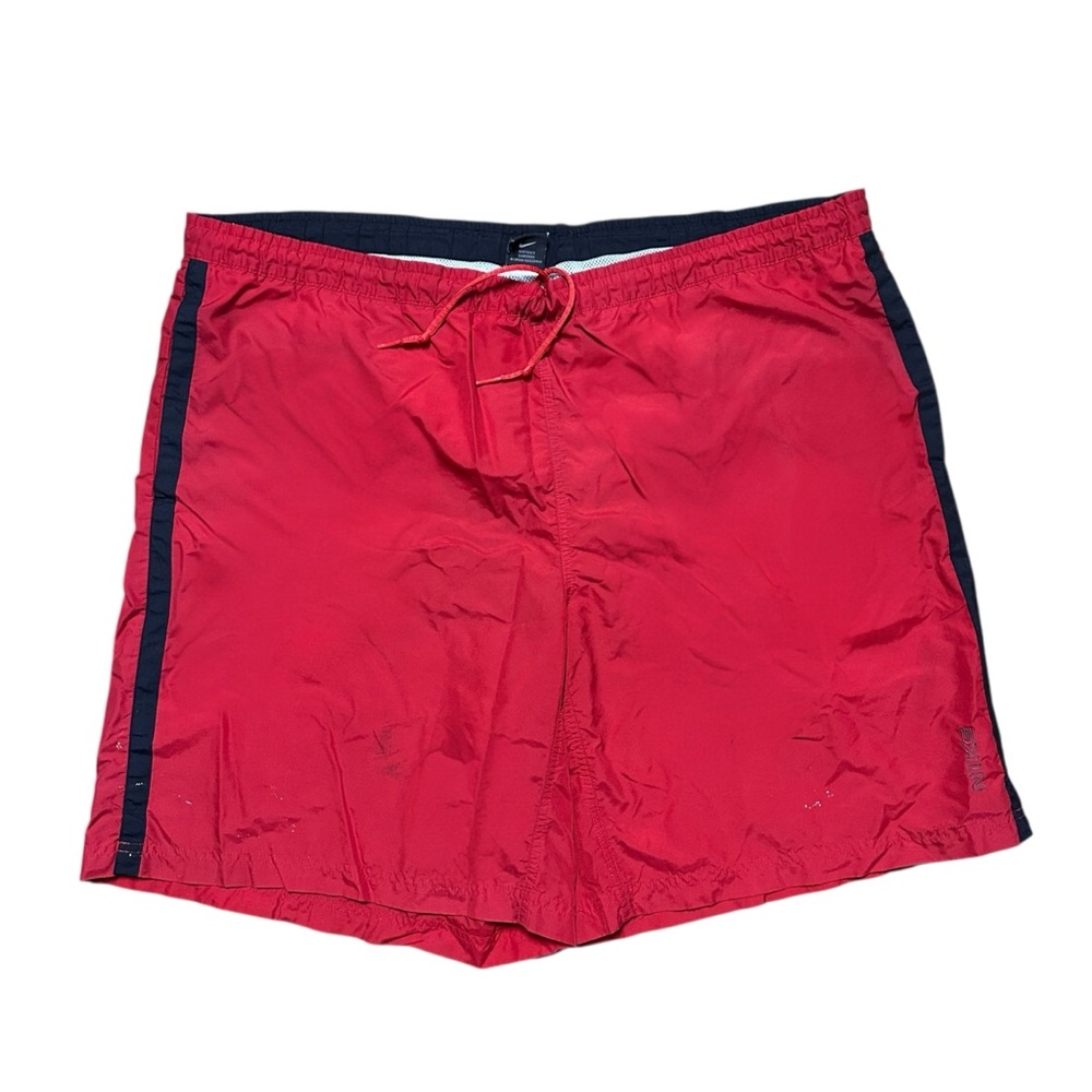 Vintage Y2K Nike Micro Spellout Red Windbreaker Essential Shorts Size 2XL